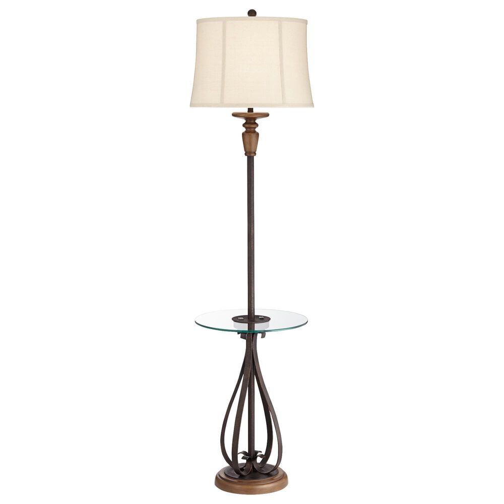 Pacific Coast Lighting Brighton Floor Lamp with Tray Table + USB and Outlet in Black Bronze, , large