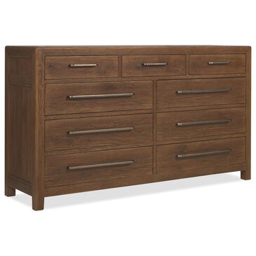 Hooker Furniture Driftwood 9-Drawer Dresser in Worn Saddle, , large