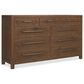 Hooker Furniture Driftwood 9-Drawer Dresser in Worn Saddle, , large