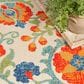 Nourison Aloha 5"3" x 7"5" Red and Multicolor Indoor/Outdoor Area Rug, , large