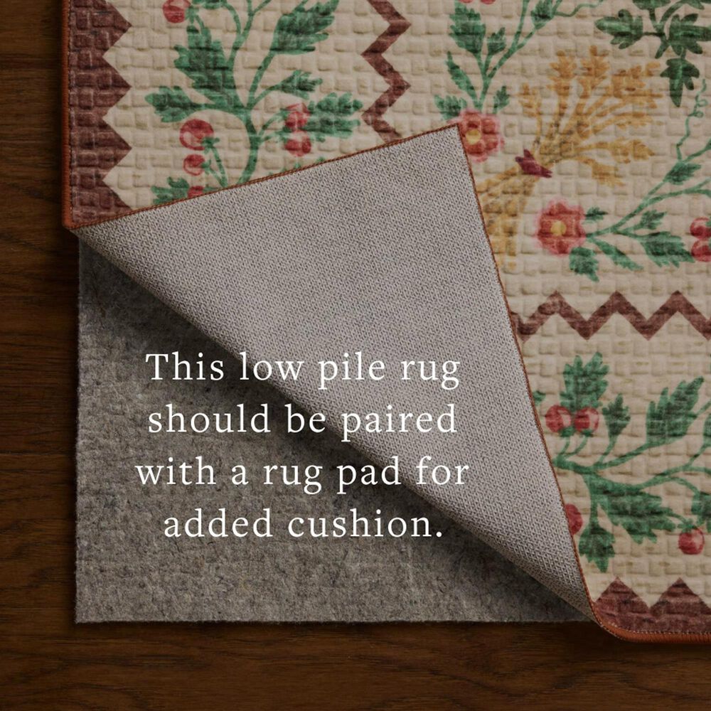 Rifle Paper Co. x Loloi Orchard Antique Ivory and Multicolor 2'3" x 3'9" Area Rug, , large