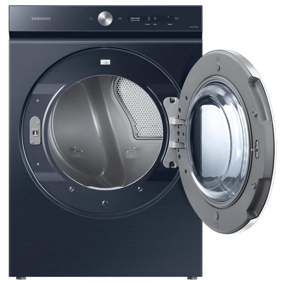Samsung Bespoke 5.3 Cu. Ft. Front Load Washer and 7.6 Cu. Ft. Electric Dryer Laundry Pair in Brushed Navy, , large
