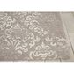 Nourison Damask DAS03 5" x 7" Ivory and Grey Area Rug, , large