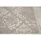 Nourison Damask DAS03 5" x 7" Ivory and Grey Area Rug, , large