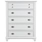 New Heritage Jamestown 5-Piece King Bedroom Set in White Brushed, , large