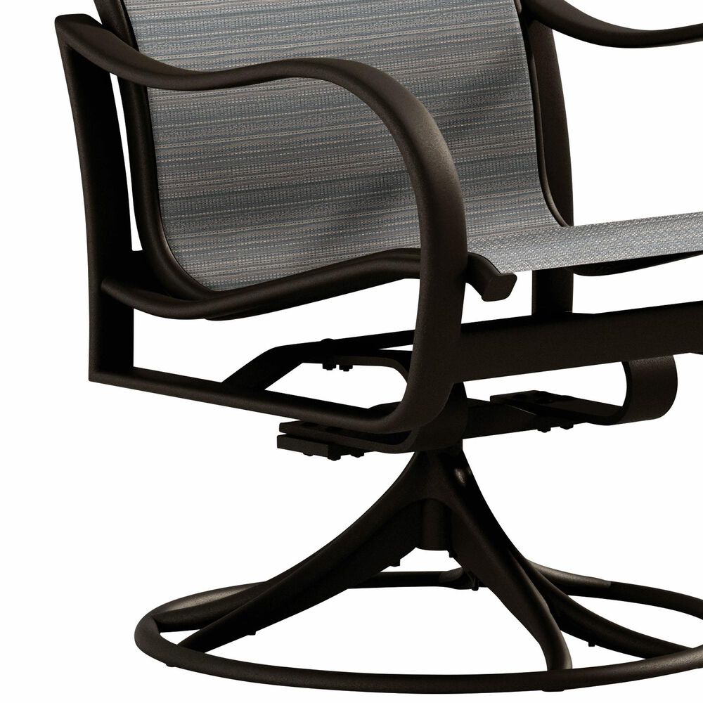 Tropitone Shoreline High Back Swivel Rocker in Gray Gate, , large
