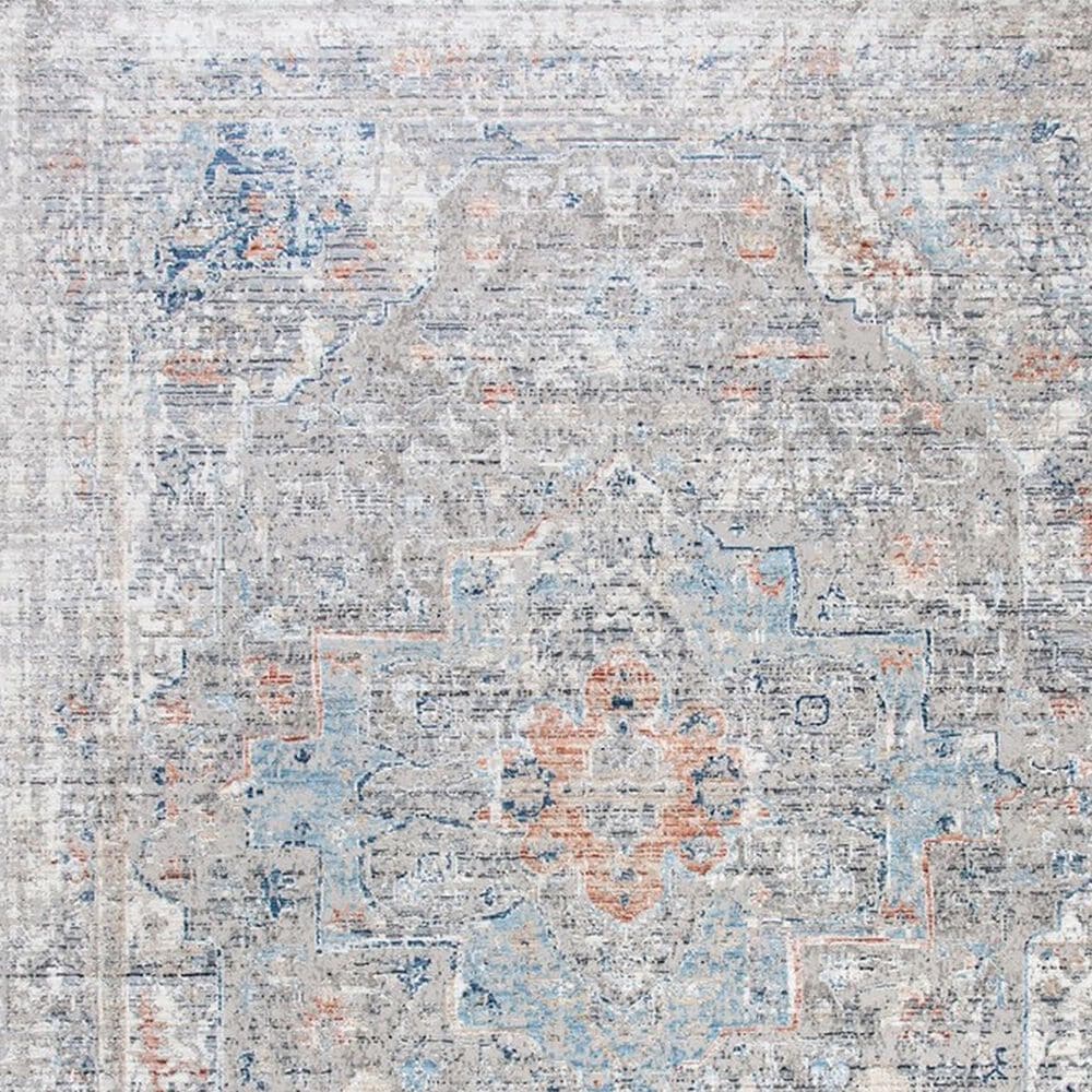 Safavieh Dream DRM419G 6&#39;7&quot; Round Grey and Multicolor Area Rug, , large