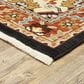 Oriental Weavers Lilihan Medallion 4929A 7"10" x 10"10" Black and Red Area Rug, , large