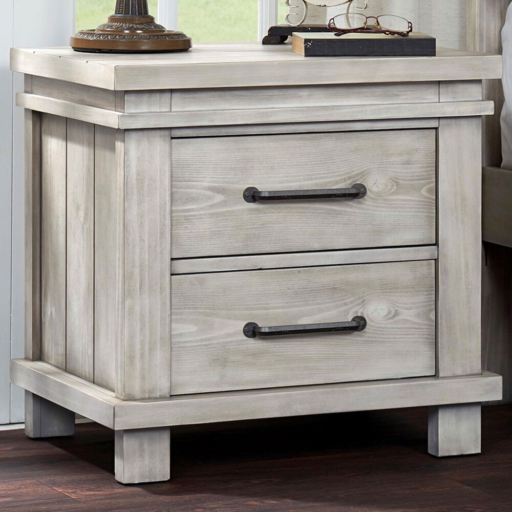Oxford Baby Hampton 2-Drawer Nightstand in Stone Wash, , large