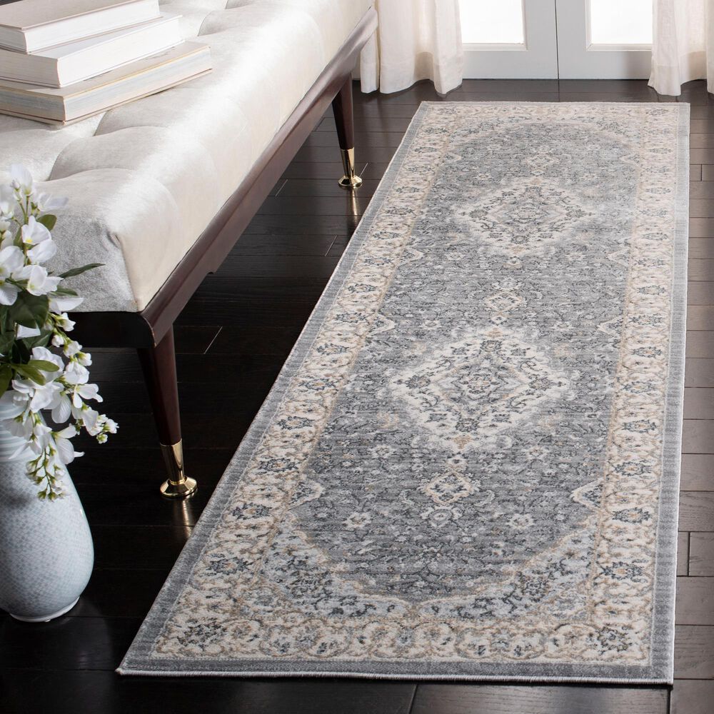 Safavieh Isabella 2&#39;2&quot; x 7&#39; Grey and Cream Runner, , large