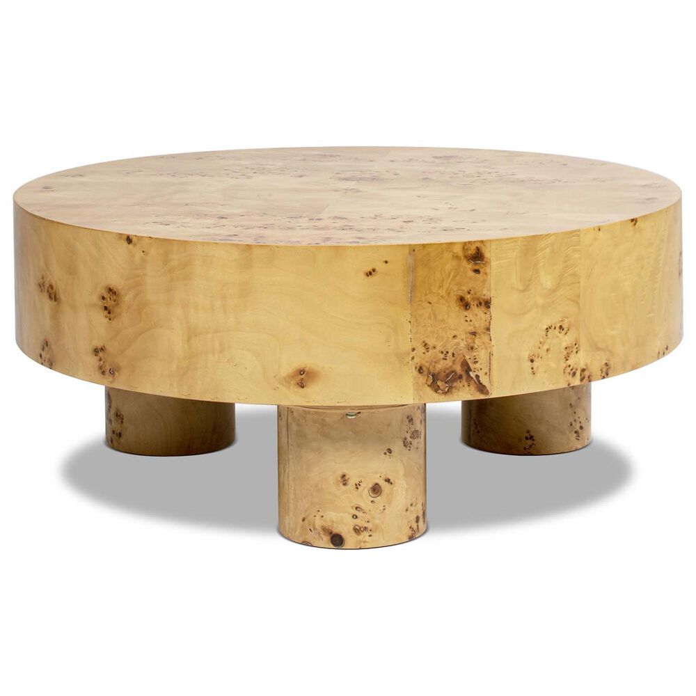 Jennifer Taylor Home Nebula 35.5" Coffee Table in Warm Natural Brown, , large