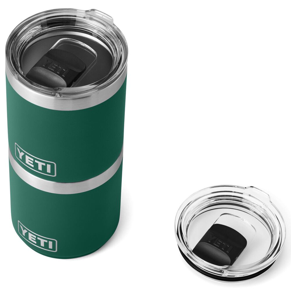 YETI Rambler 10 Oz Lowball 2.0 with MagSlider Lid in Black Forest Green, , large