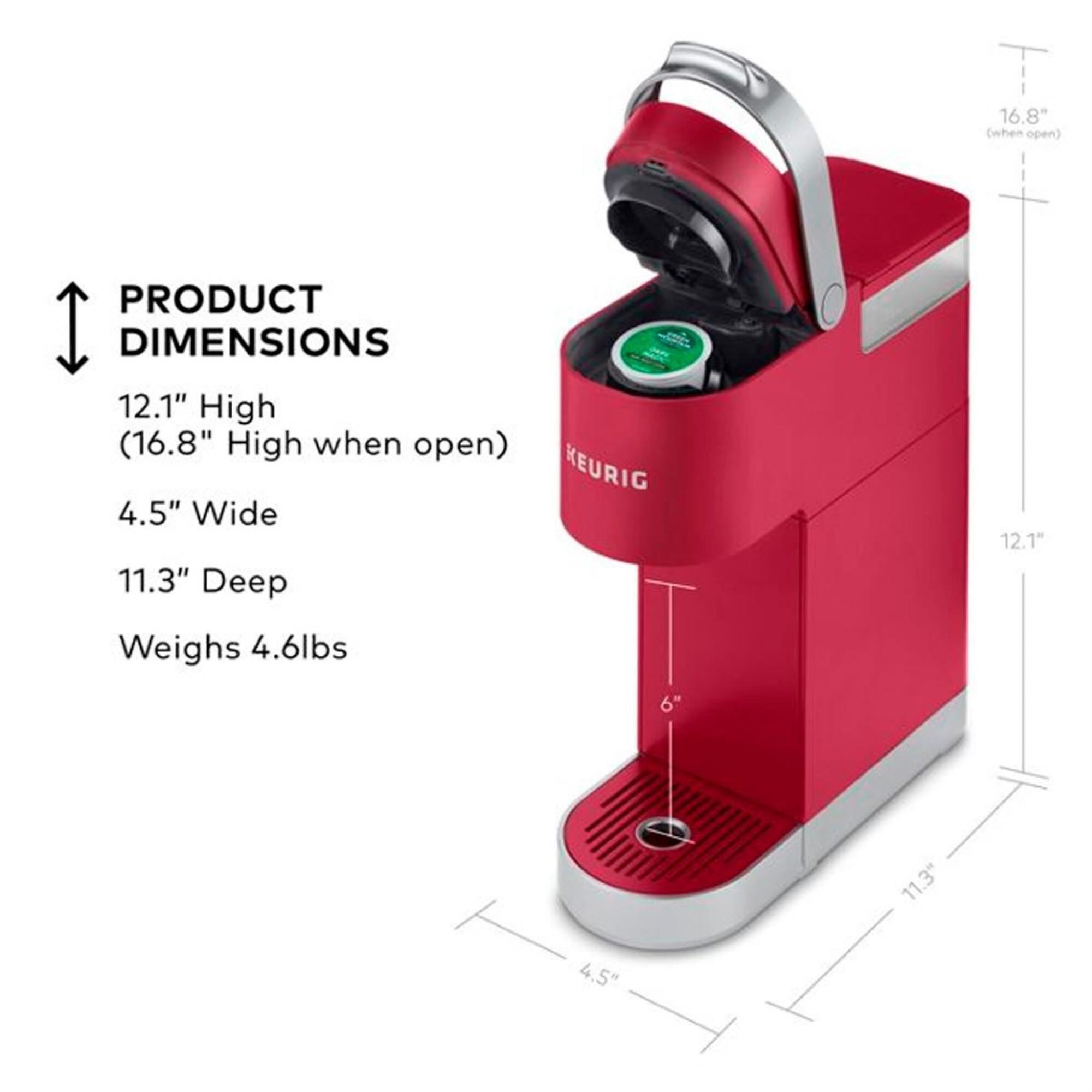 Keurig K-Mini Plus Single Serve Coffee Maker in Cardinals Red Keurig K-Mini Plus Single Serve Coffee Maker in Cardinals Red