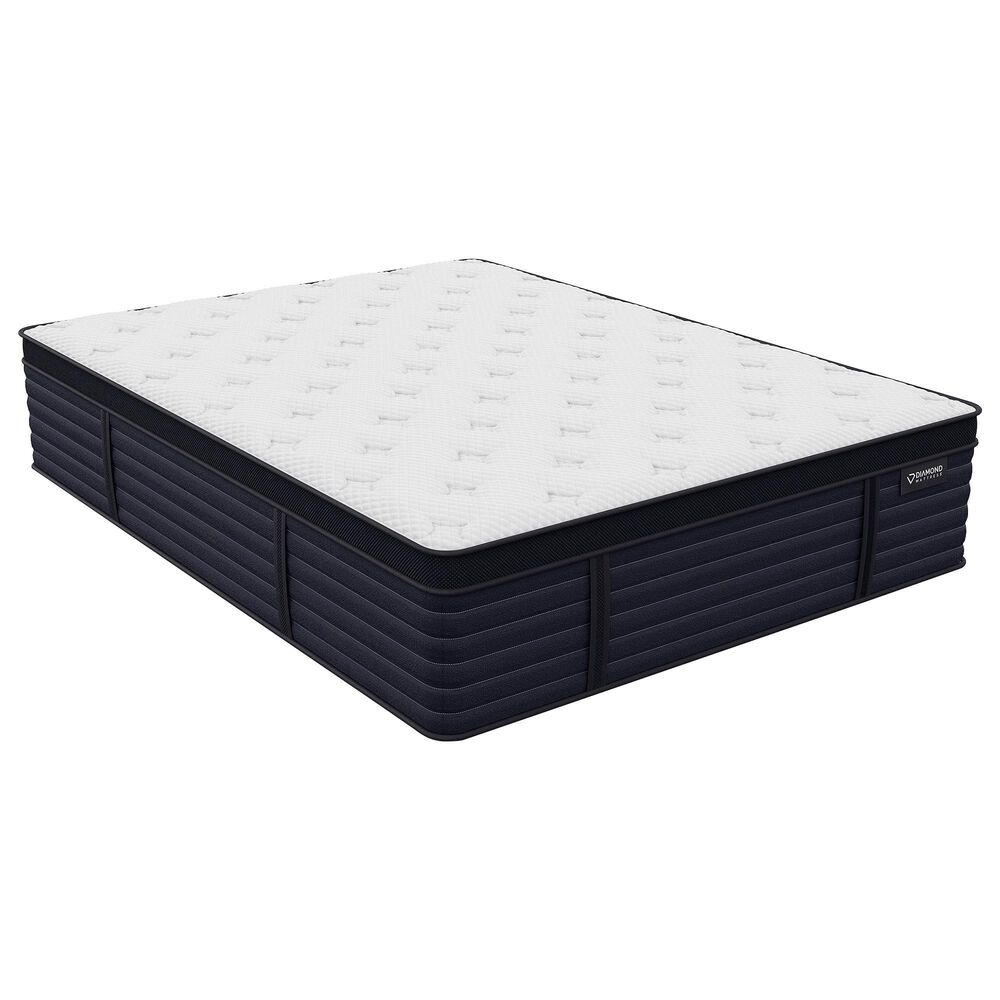 Hearth and Haven Diamond  Hughes Cool Latex Hybrid Firm Euro Top King Mattress, , large