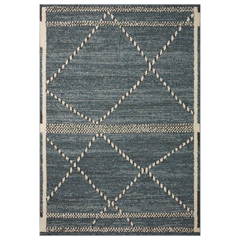 Loloi II Fabian 4" x 6" Denim and Charcoal Area Rug, , large