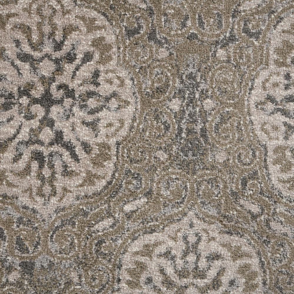 Amer Rugs Alexandria 6&#39;7&quot; Round Walnut Area Rug, , large