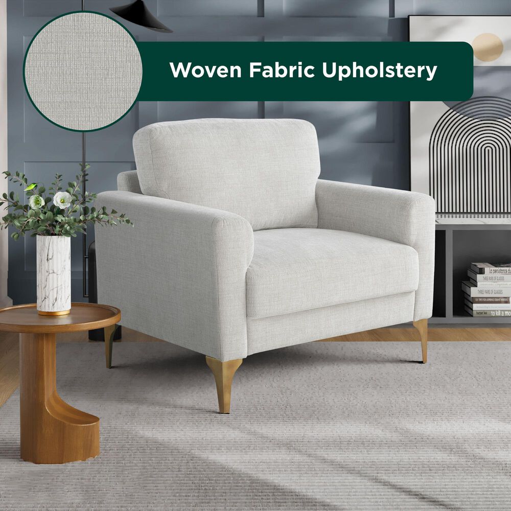 Lifestyle Solutions Mercer Accent Chair in Ivory, , large
