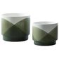 Ashley Ardenridge 2-Piece Planter Set in Green and White, , large