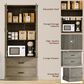 GARVEE 65" Kitchen Pantry Cabinet in Gray, , large