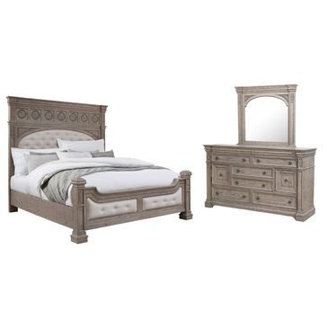 Chapel Hill Kingsbury 3 Piece Queen Bedroom Set in Gray, , large