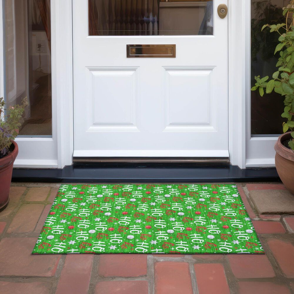 Dalyn Rug Company Wonderland WN18 1&#39;8&quot; x 2&#39;6&quot; Green Indoor/Outdoor Area Rug, , large