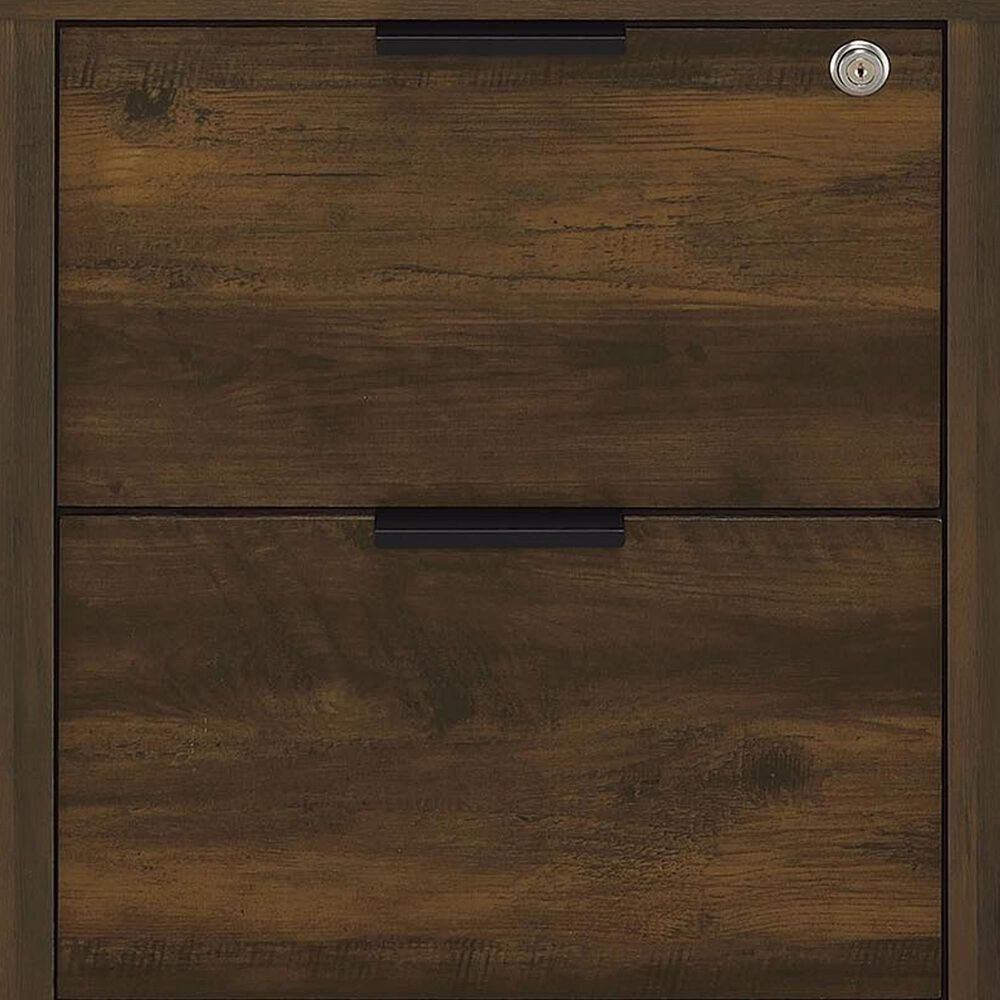 Coaster Westpark 3-Shelf Bookcase with USB and Lockable Drawer in Dark Pine, , large