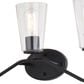 Vaxcel Beverly 3-Light Bathroom Vanity in Matte Black, , large