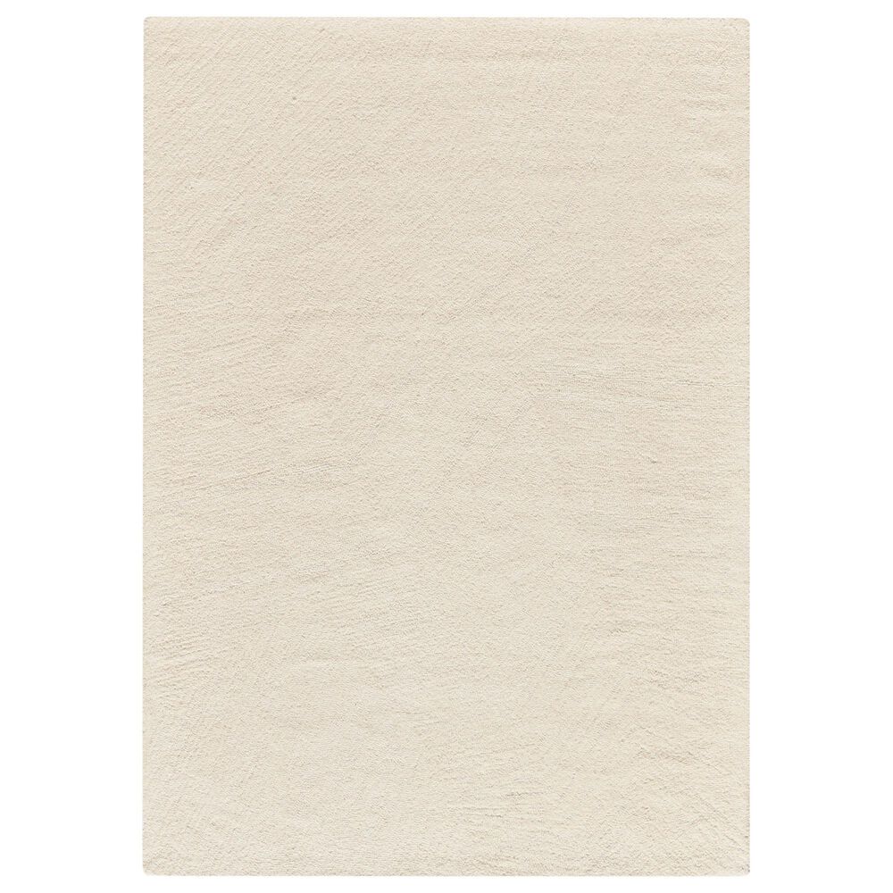 Nourison Pure Angles Ivory 3"9" x 5"9" Area Rug, , large