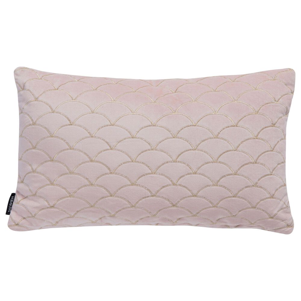 Safavieh Roselen Pillow in Blush and Gold, , large