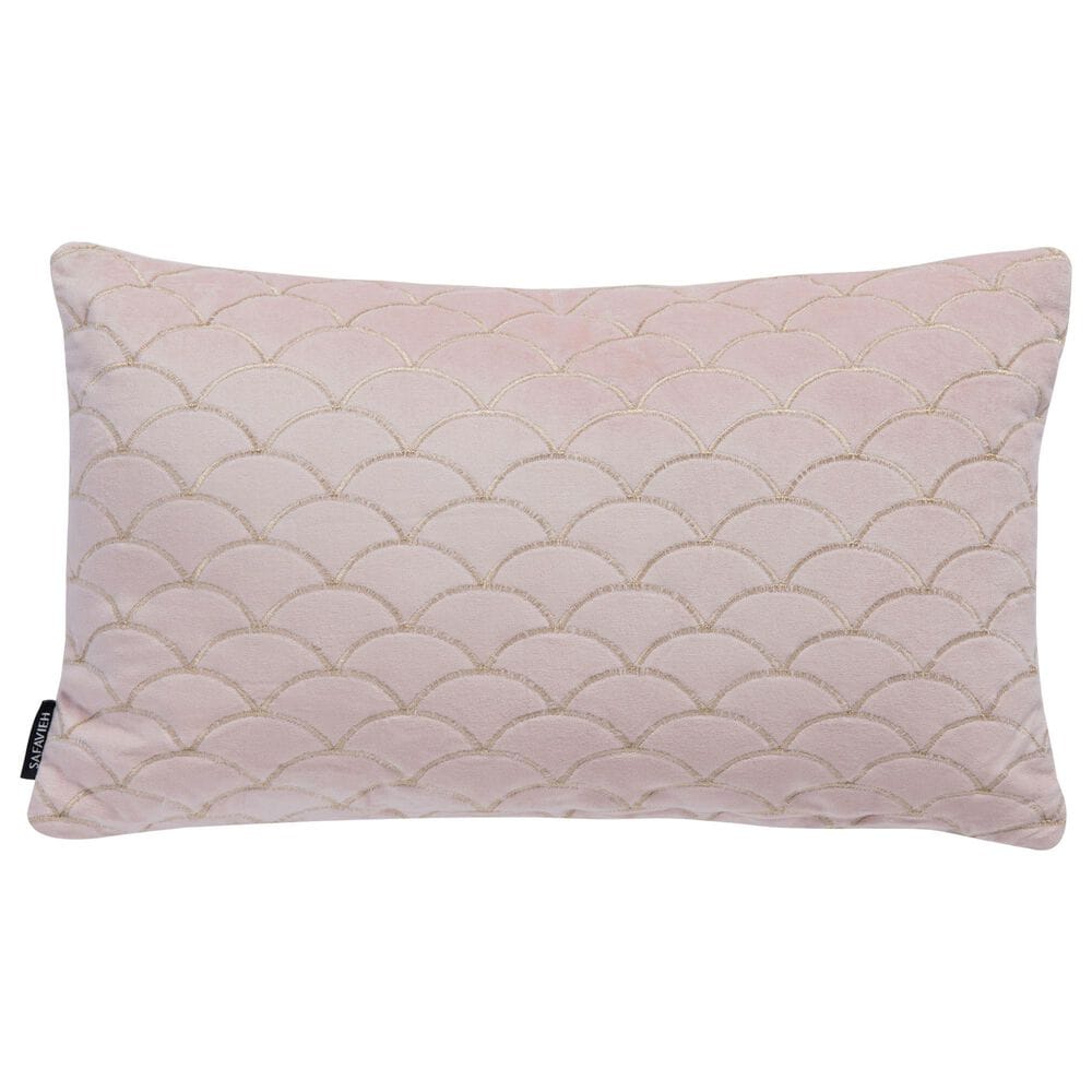 Safavieh Roselen Pillow in Blush and Gold, , large