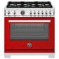 Bertazzoni Professional 5.9 Cu. Ft. Freestanding All Gas Range in Rosso, , large