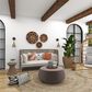 Maple and Jade 28" x 28" Round Wall Decor in Beige and Mocha (Set of 3), , large
