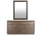 Bernhardt Outline Dresser and Mirror in Warm Brown, , large