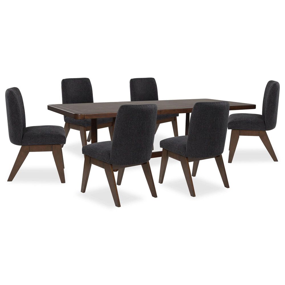 MILLENNIUM Dilenno 7-Piece Rectangular Dining Set in Rich Warm Brown, , large