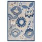 Nourison Aloha ALH25 3"6" x 5"6" Blue and Grey Indoor/Outdoor Area Rug, , large