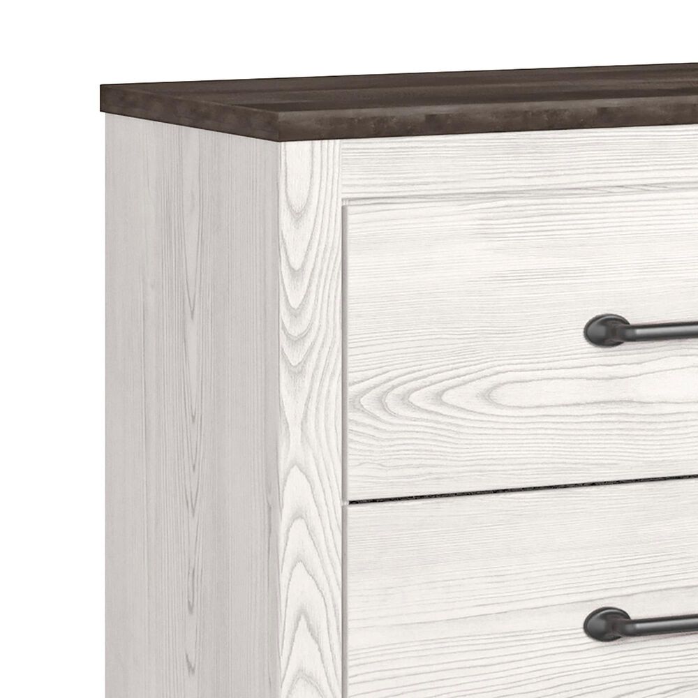 Ashley Gerridan 3 Piece King Bedroom Set in White and Gray, , large