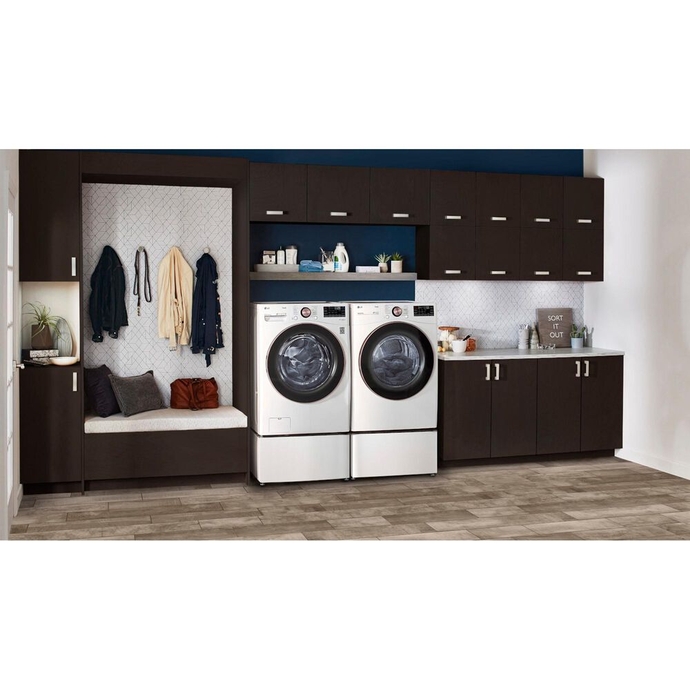 LG 7.4 Cu. Ft. Front Load Electric Dryer with TurboSteam in White, , large