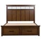 Ashley Taffenbrook Queen Storage Bed in Medium Brown, , large