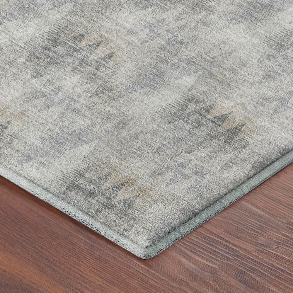 Dalyn Rug Company Soft Essentials Chevron Silver 2'6" x 3'10" Area Rug, , large