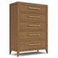 Shannon Hills Halbrooke 5-Drawer Chest in Nutmeg Oak, , large