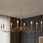 Vaxcel Annabelle 8-Light Chandelier in Muted Brass, , large