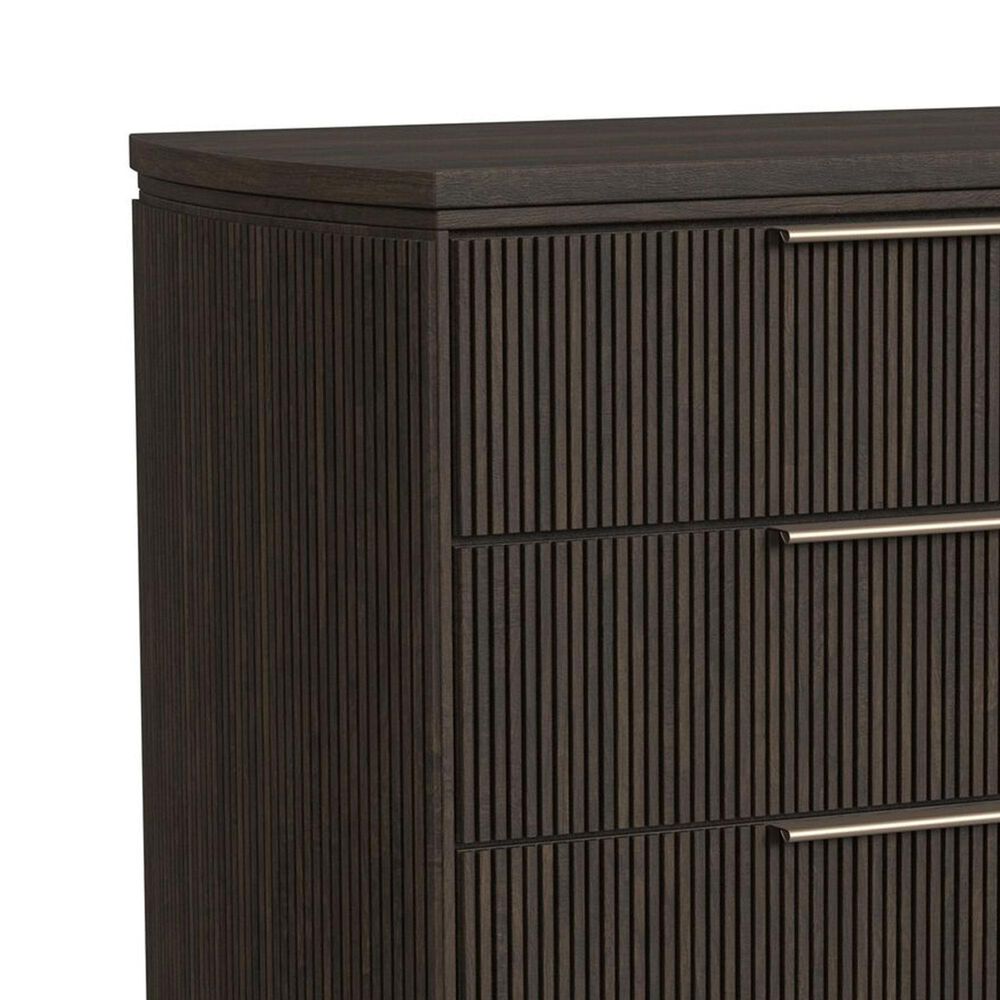 Mayberry Hill Sylvie 5 Drawer Chest in Dark Brown, , large