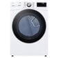 LG 5 Cu. Ft. Front Load Washer and 7.4 Cu. Ft. Electric Dryer Laundry Pair with Pedestals in White, , large