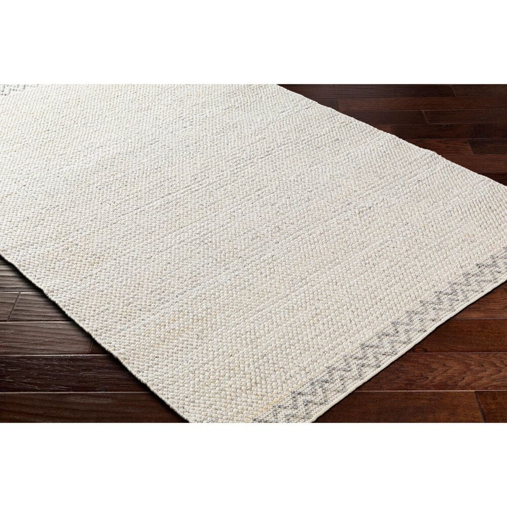 Surya Reika REK-2307 6&#39; x 9&#39; Light Gray, Charcoal and White Area Rug, , large