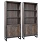 Riva Ridge Harper Point 76" 2-Door Bookcase in Fossil (Set of 2), , large