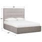 Urban Home Oxford Queen Platform in Gray Mineral, , large