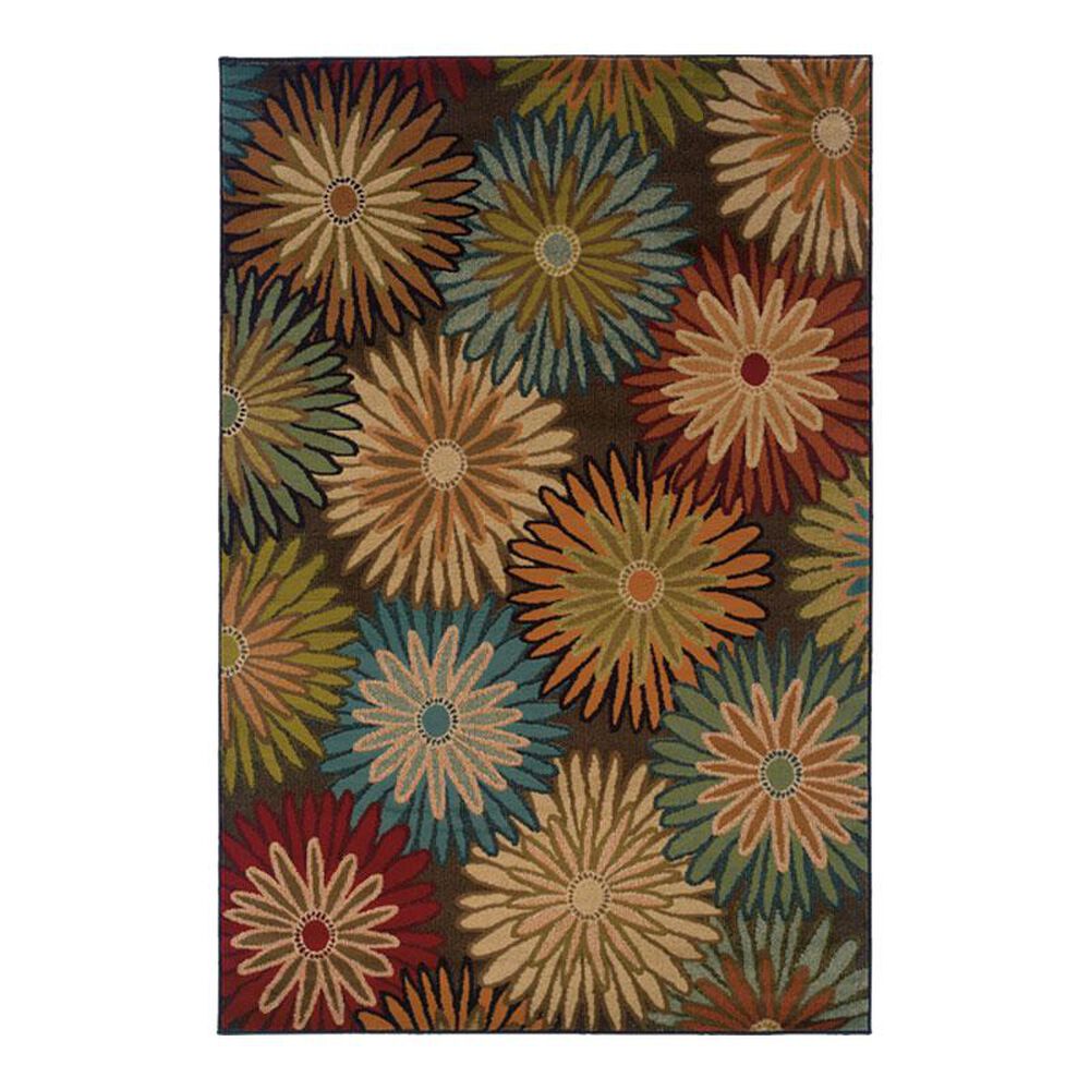 Oriental Weavers Emerson 2820A 3'10" x 5'5" Brown Area Rug, , large