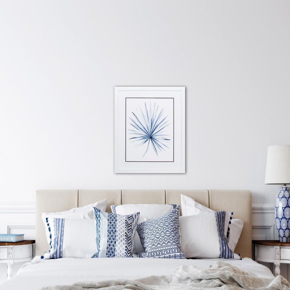 Propac &quot;Indigo Tropical Leaf II&quot; Wall Art in Blue, , large