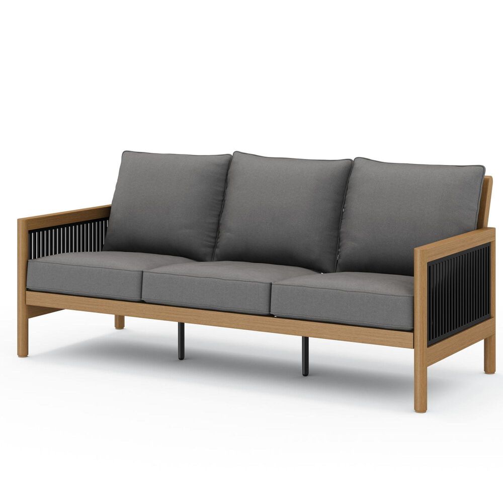 Clear Creek Collection Cove 76" Outdoor Sofa in Charcoal, , large