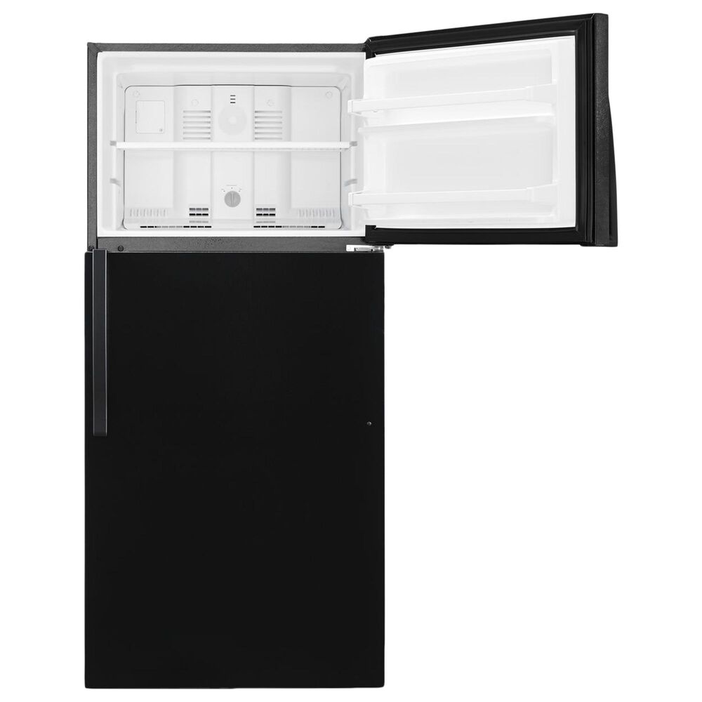 Whirlpool 14 Cu. Ft. 28&quot; Wide Top Freezer Refrigerator in Black, , large